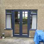 Rear Black Bi Folding Door